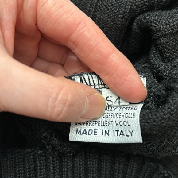 GREEN COAST Yachting Outfits Henley Sweater Italy Wool Blend Sz. Large (54) - Picture 12 of 15